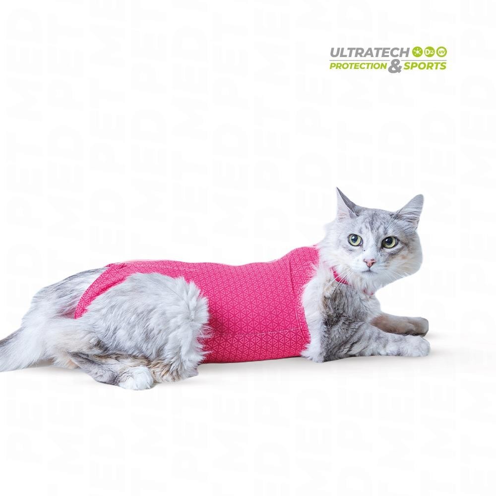 [0RPULTRAGFMR] Roupa Protetora para Gatos Ultratech Protection & Sports (0, ROSA)